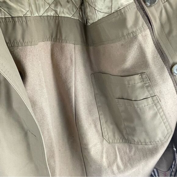 Quilted Removable Wool Lined Made in Poland Trench Coat - Picture 6 of 12